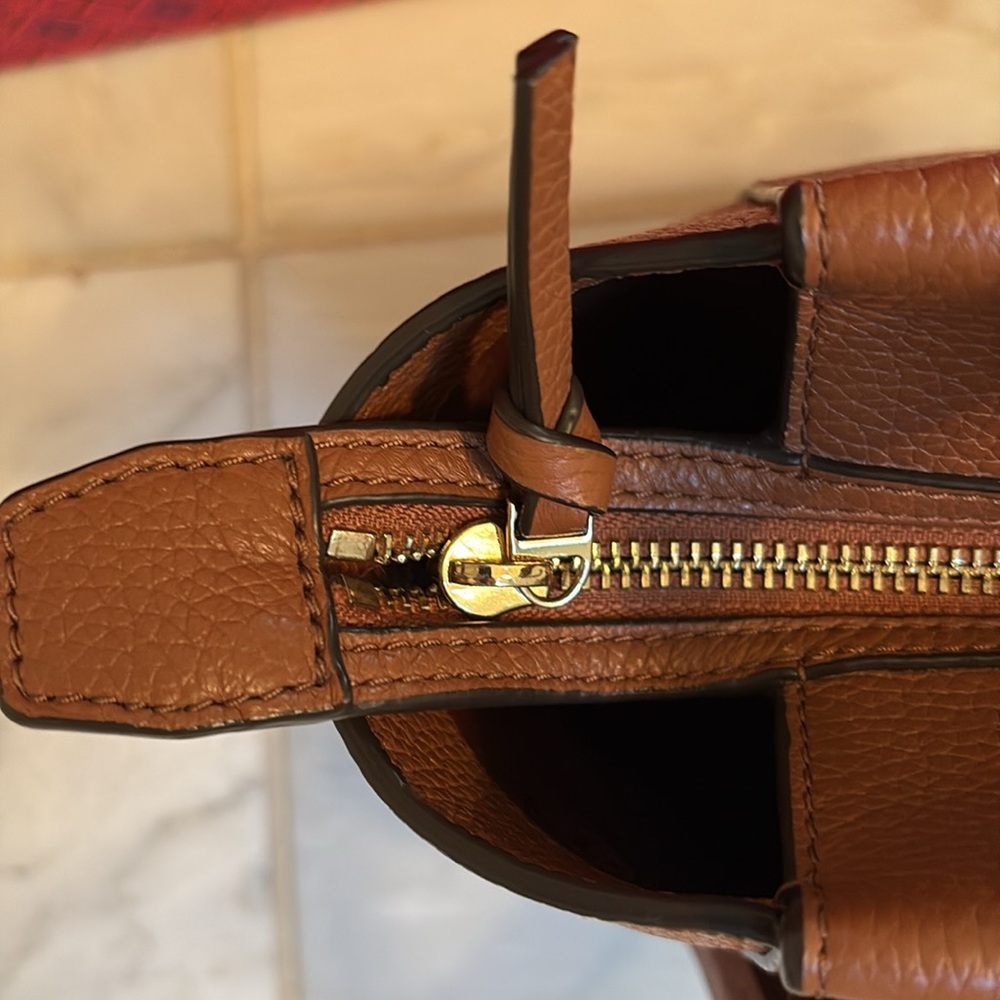 Tory Burch Leather Theo Satchel - Picture 5 of 8